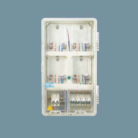 04A1D上下結(jié)構(gòu)4表位透明電表箱